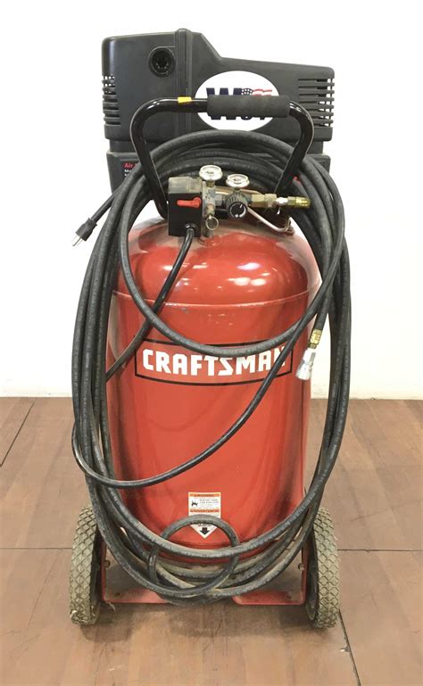 6 HP 30-Gallon 155 PSI Electric <strong>Air Compressor</strong> •Cast iron, V-twin cylinder, oil-lubricated pump features one-piece cast iron crankcase,. . Craftsman 30gal air compressor